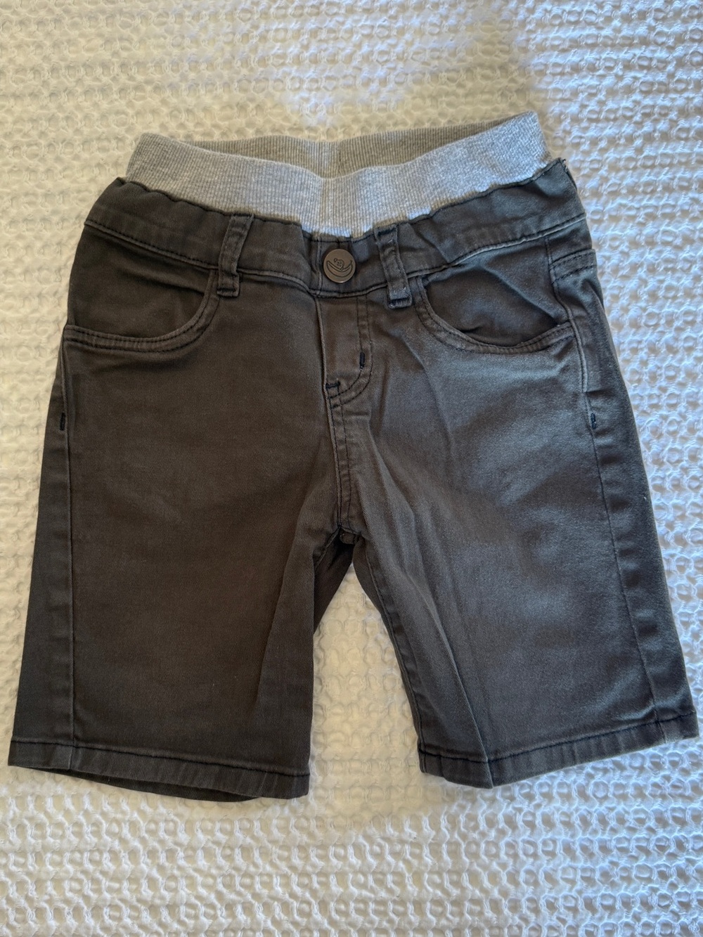 Hoonana Brown Elastic Waist Fashionable Kids Shorts